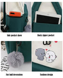 4pcs Set Backpack - School Bag/Travel Bag Multipurpose
