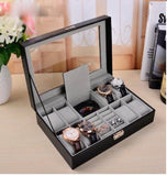 PU Leather Watch Storage Box & Jewellery Box