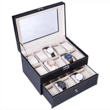 11.11 PU Leather Watch Storage Box (20 Slots)