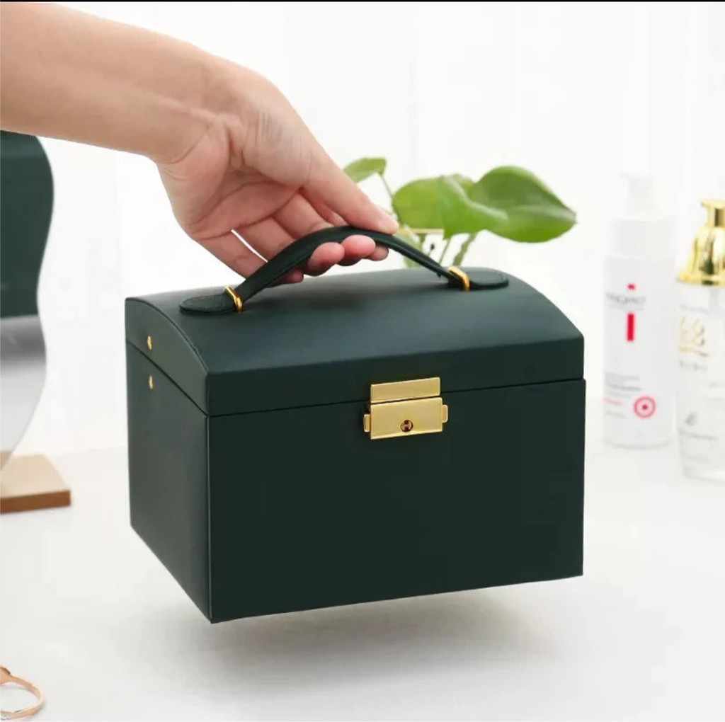 Luxury PU Leather Jewelry Box/Organizer with Drawers [SALE]