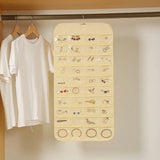 80 Pockets Clear PVC Double-sided Hanging Storage Bag