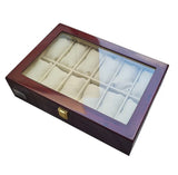 Wooden Watch Storage Box - 12 Slot