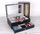 PU Leather Watch Storage Box & Jewellery Box