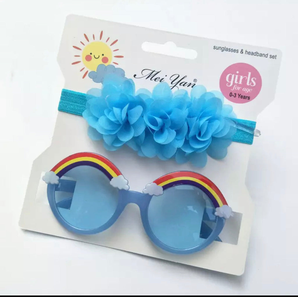 Rainbow Sunglasses and Band Set
