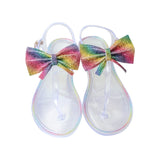 Summer Rainbow Jelly Sandals