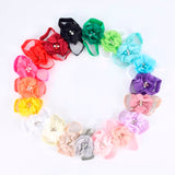 Baby Barefoot Sandals with Chiffon Flower