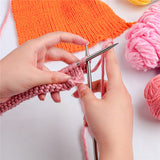 Stainless Steel Knitting Needles Set 35cm - 11 Pairs (2mm-8mm)
