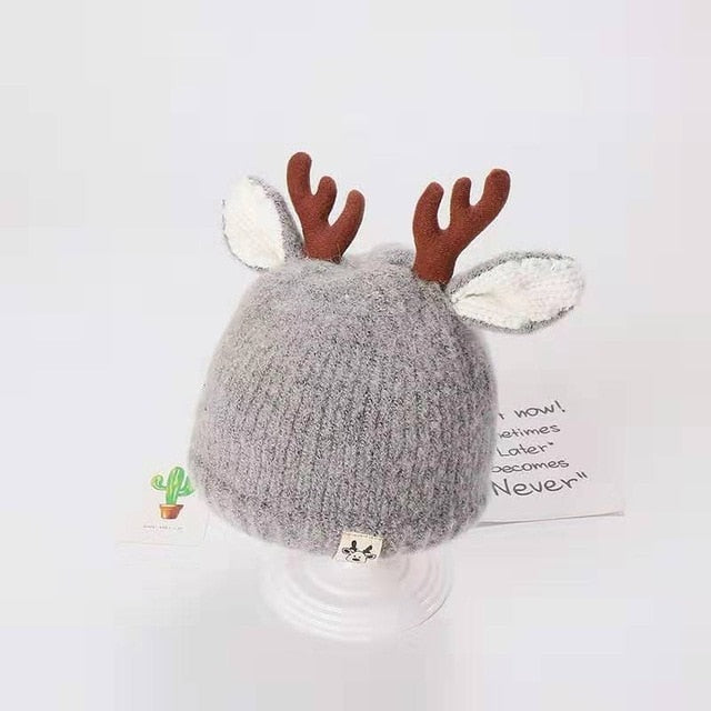 Reindeer Baby Woolen Hat  - [CS22]