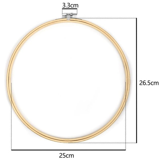 Bamboo Frame Embroidery Hoop - Imported