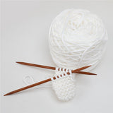 Carbonized Bamboo Double Pointed Knitting Needles Set - 75pcs/ 15 Size (2.0mm-10.0mm)