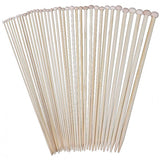 Single Pointed Bamboo Knitting Needles Set (2.0mm - 10.0mm) - 18 size