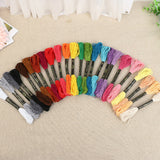 24 Mix Colors Embroidery Thread