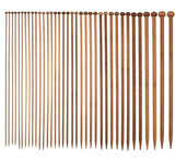 Bamboo Knitting Needles Set (18 Mix Sizes 2.0mm-10.0mm)