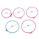 Plastic Frame Embroidery Hoop (5 Size Set)