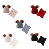 Baby Double Pom Pom Cap and Neckroll Set  - [CS22]